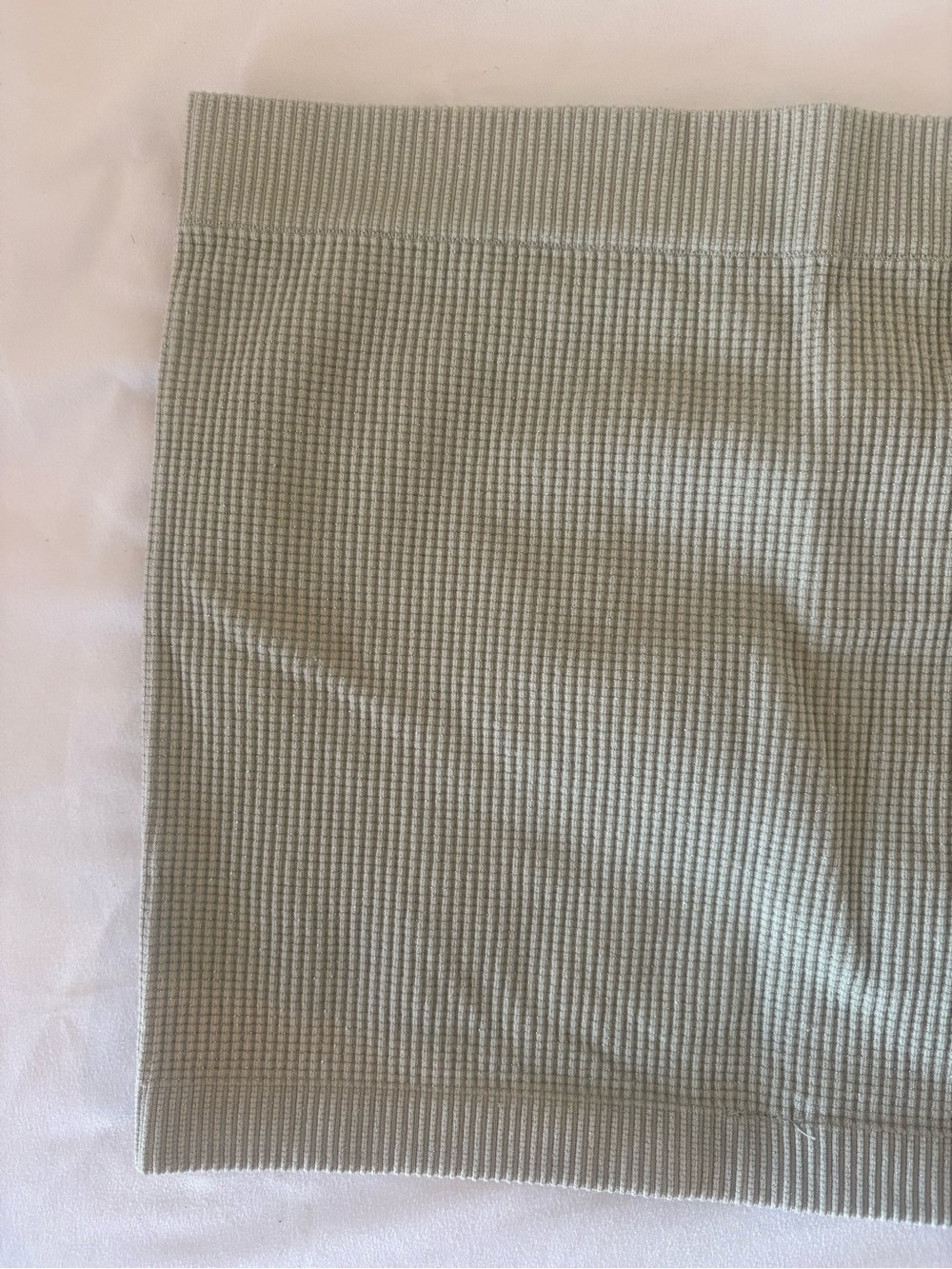 Urban Outfitters Sage Green Sparkly Ribbed Crop Top